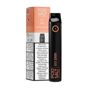 Pod Salt Go Cantaloupe Ice – 20mg | 2500 Puffs Disposable Vape (7ml, 1100mAh)