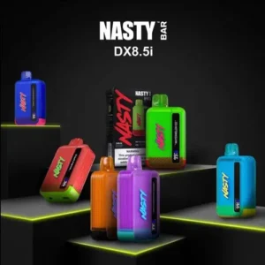 Nasty Bar Rechargeable Disposable Vape – 8500 Puffs | Adjustable Airflow, Type-C Rechargeable (50mg)