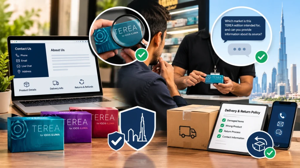 How to Identify Genuine TEREA in Dubai: Packaging & Buying Tips 2 How to Check Whether a TEREA Seller in Dubai Is Trustworthy